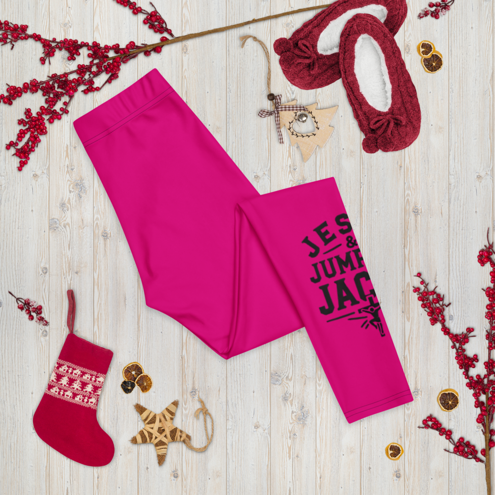 Pink Jesus & Jumping Jacks Leggings