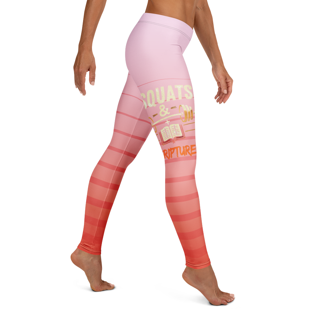 Squats & Scriptures Stripped Leggings